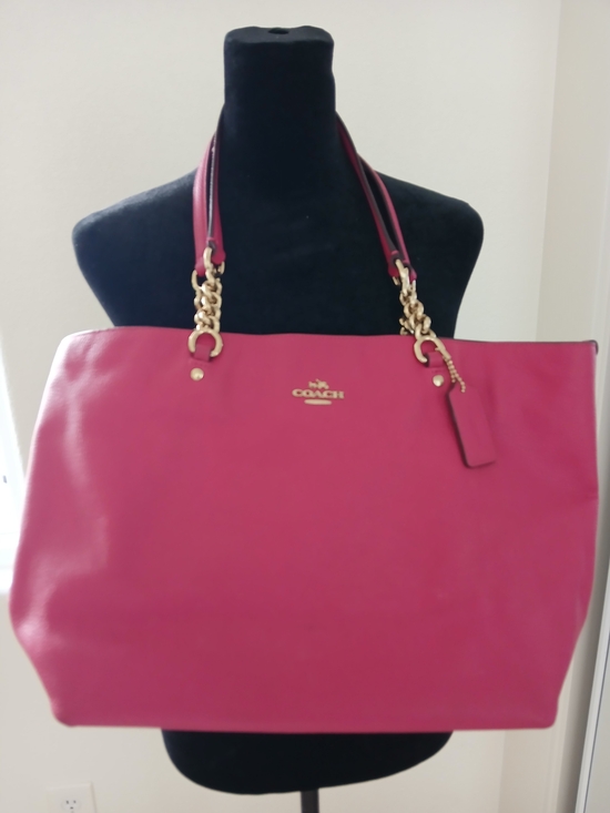 Coach Handbags - Coach Sophia Tote in Polished Pebble Leather - Style 36600